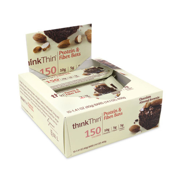 High Protein Bars, Almond Brownie, 1.41 oz Bar, 10 Bars/Carton