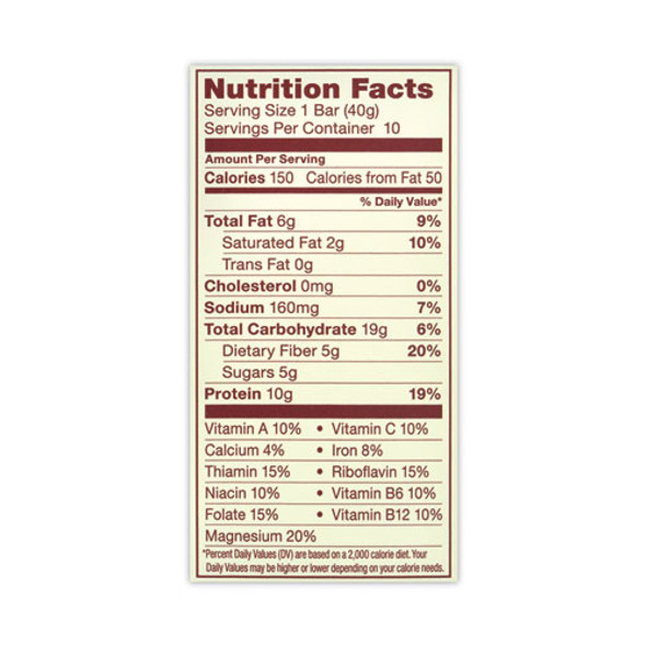 High Protein Bars, Almond Brownie, 1.41 oz Bar, 10 Bars/Carton