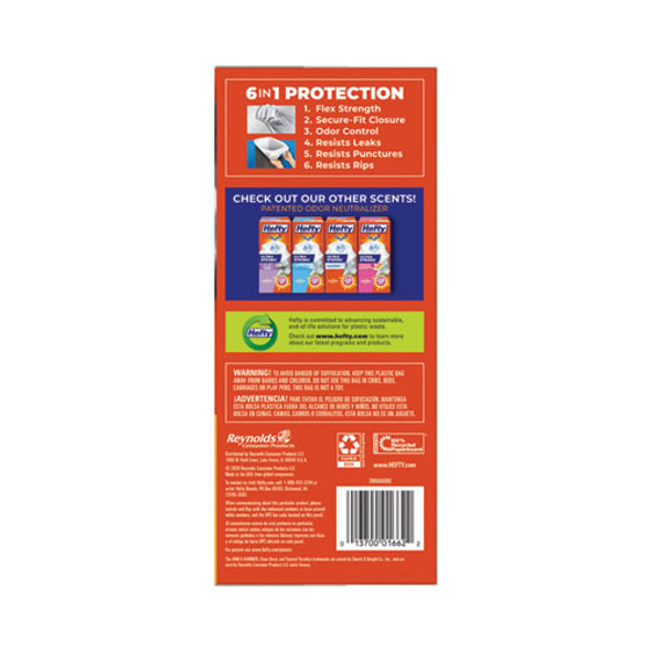 Ultra Strong Scented Tall Kitchen Bags, Drawstring, 13 gal, Citrus Twist, 23.75" x 24.88", White, 80 Bags/Box, 3 Boxes/Carton