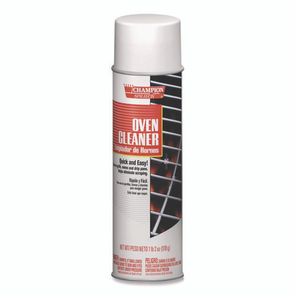 Champion Sprayon Oven Cleaner, 18 oz Aerosol Spray, 12/Carton