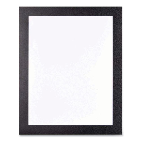 Self Adhesive Sign Holders, 11 x 17 Insert, Clear with Black Border, 2/Pack
