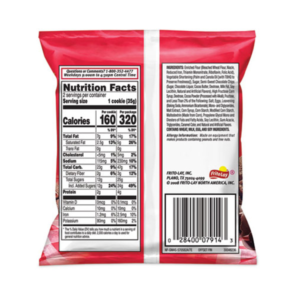 Big Chocolate Brownie, 2.5 oz Packet, 2 Brownies/Pack, 60 Packs/Carton