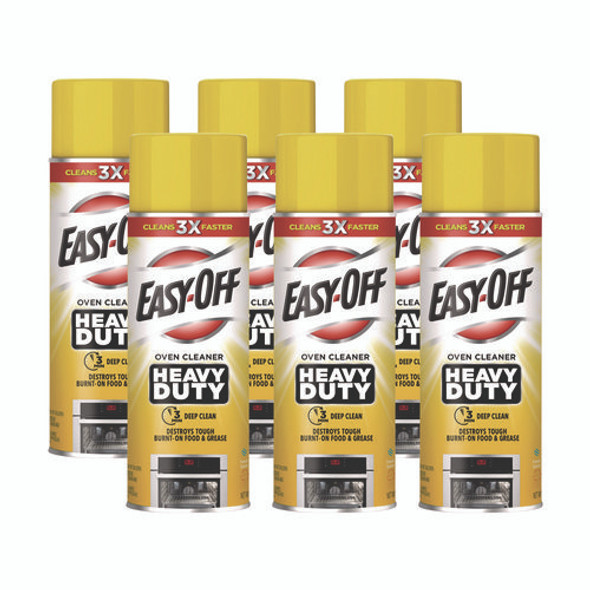 Heavy Duty Oven Cleaner, Fresh Scent, Foam, 14.5 oz Aerosol Spray, 6/Carton
