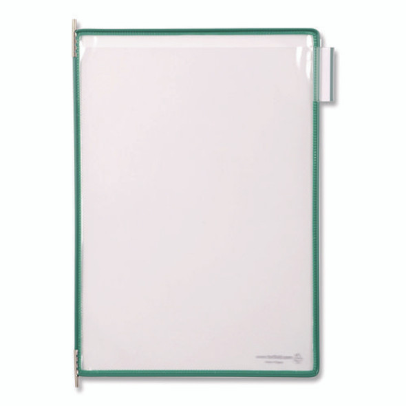 Pivoting Pockets, 1 Section, Green, 10/Pack