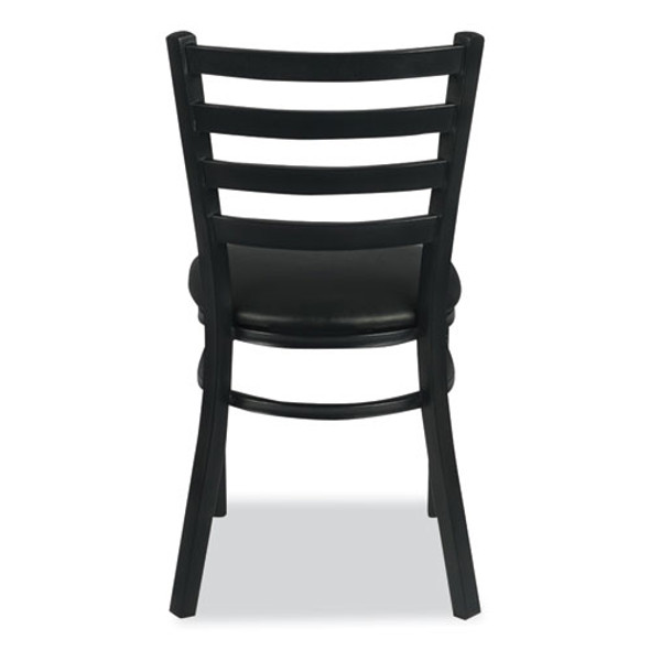 White Horse Series Side Chairs, Supports Up to 300 lb, 18" Seat Height, Black Seat/Back/Base White Horse Series Side Chairs, Supports Up to 300 lb, 18" Seat Height, Black Seat/Back/Base