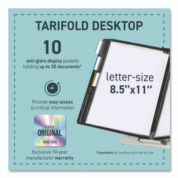 Desktop Reference System, 10 Panels with Black Borders, White Base