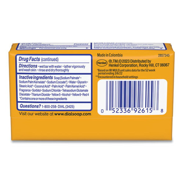 Deodorant Bar Soap, Iconic Dial Gold Fragrance, 4 oz, 36/Carton