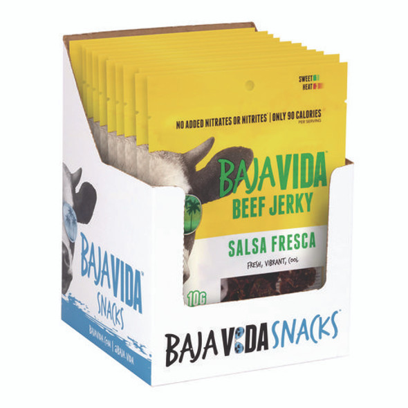 Beef Jerky Salsa Fresca Snack Pack, Salsa Fresca, 1 oz Packet, 12/Carton