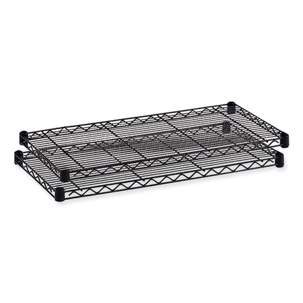 Commercial Extra Shelf Pack, 48w x 18d x 1h, Steel, Black, 2/Pack