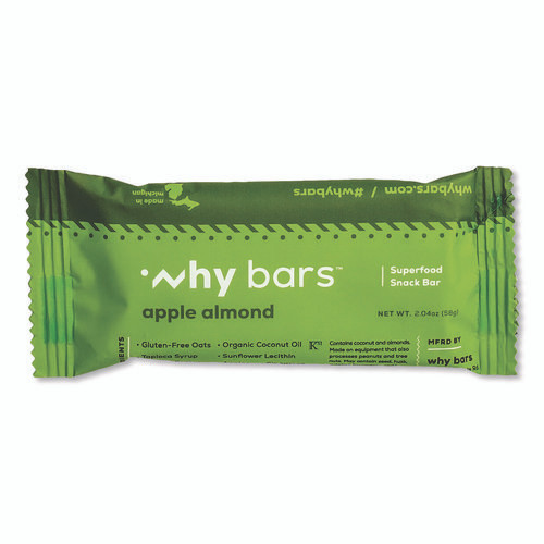 Superfood Snack Bar, Apple Almond, 2.04 oz Bar, 12/Box