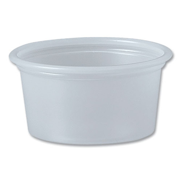 Polystyrene Portion Cups, 0.75 oz, Plastic, Translucent, 2,500/Carton