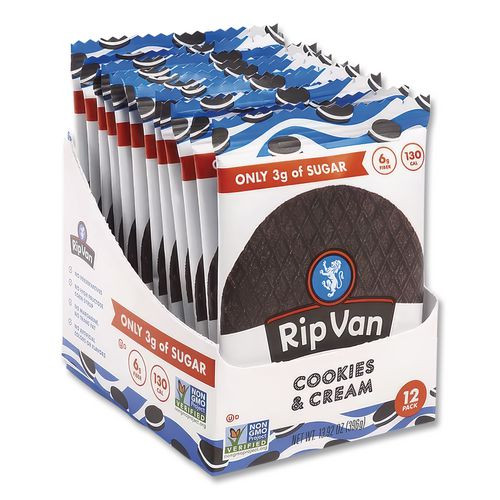 Wafels - Single Serve, Cookies and Cream, 1.16 oz Pack, 12/Box