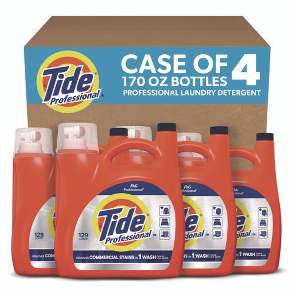 Commercial HE Liquid Laundry Detergent, 170 oz Pour Bottle, 4/Carton