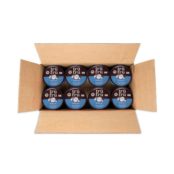 Nature's Hyper-Chilled Blueberries in White and Dark Chocolate, 5 oz Cup, 8/Carton