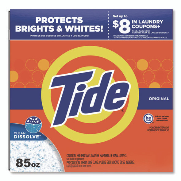 HE Laundry Detergent, Original Scent, Powder, 85 oz Box, 3/Carton