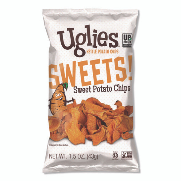 Kettle Potato Chips, Sweet Potato, 2 oz Bags, 24/Carton