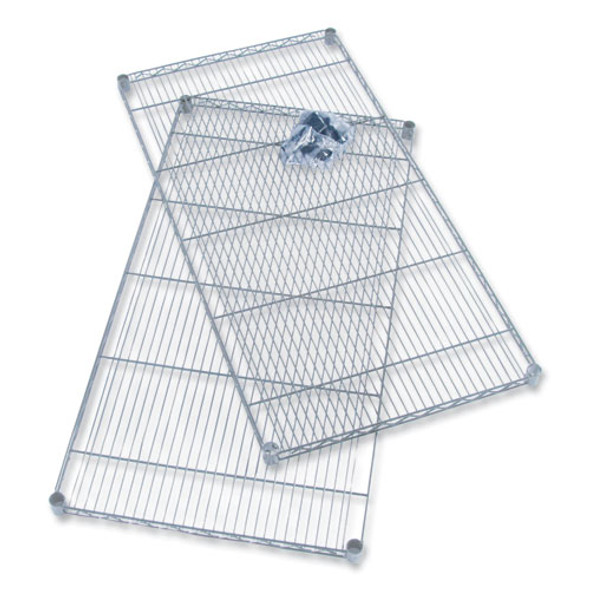 Industrial Extra Shelf Pack, 48w x 24d x 1.5h, Steel, Metallic Gray, 2/Pack