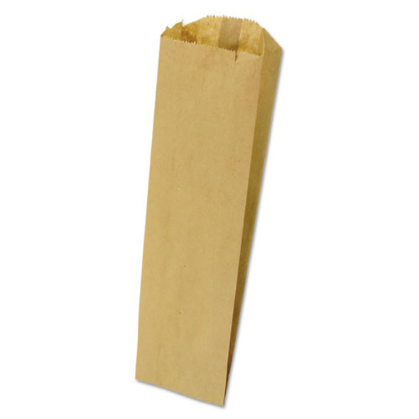 Grocery Pint-Sized Paper Bags for Liquor Takeout, Pint Size, 3.75" x 2.25" x 11.25", Natural, 500/Bundle