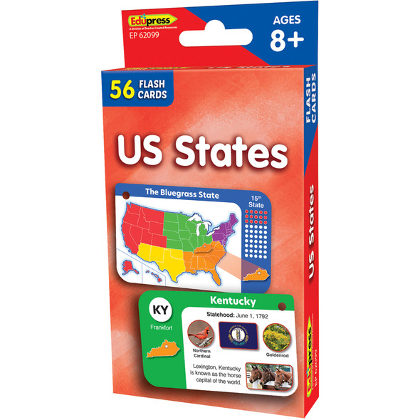US States Flash Cards, 3 Packs US States Flash Cards, 3 Packs