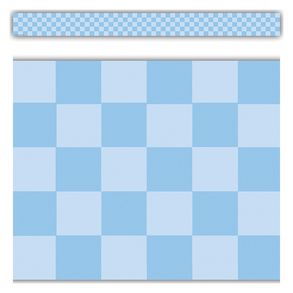 Checkers Scalloped Border Trim, 35 Feet Per Pack, 3 Packs