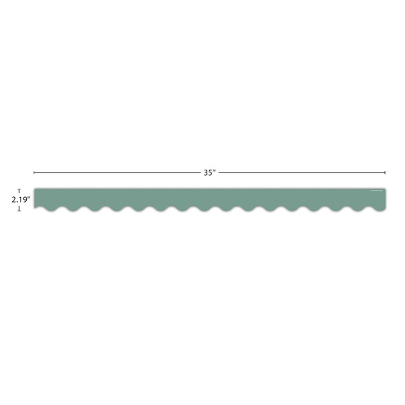 Retreat Green Scalloped Border Trim, 35 Feet Per Pack, 3 Packs
