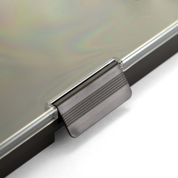 Clear View Clipboard Storage Box, Black