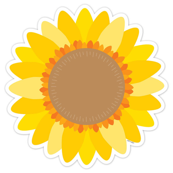 Sunflower 6" Designer Cut-Outs, 36 Per Pack, 2 Packs