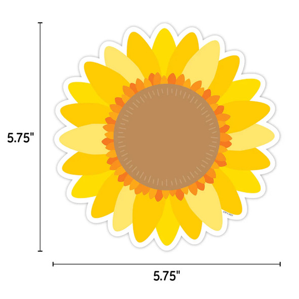 Sunflower 6" Designer Cut-Outs, 36 Per Pack, 2 Packs Sunflower 6" Designer Cut-Outs, 36 Per Pack, 2 Packs