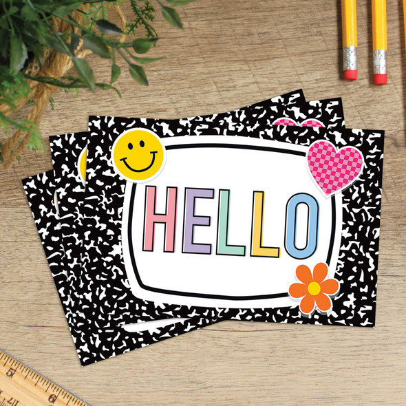 Cool for School Hello Postcards, 30 Per Pack, 3 Packs