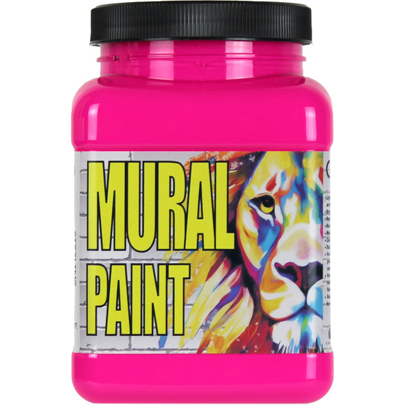 Mural Paint, Pint, Sizzling Pink (Neon)