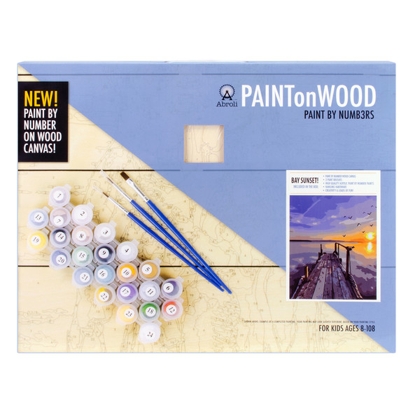 Large Paint On Wood by Number - Bay Sunset