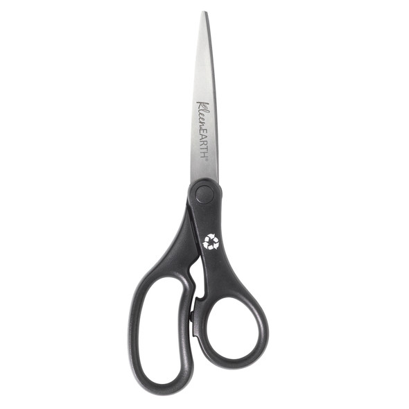 KleenEarth Basic 8" Scissors, Straight, Black