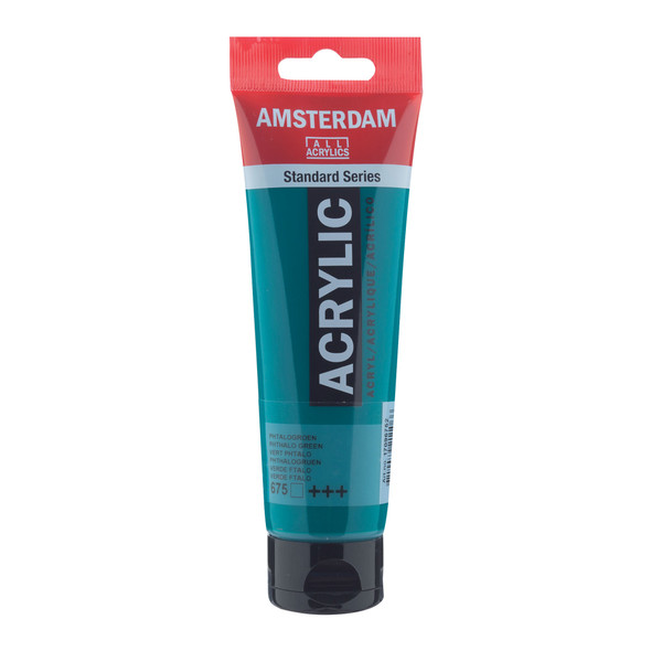 Standard Acrylic Paint, 120ml, Phthalo Green 675