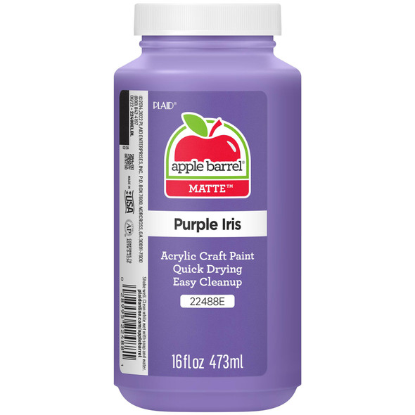 Acrylic Paint Matte, 16oz., Purple Iris