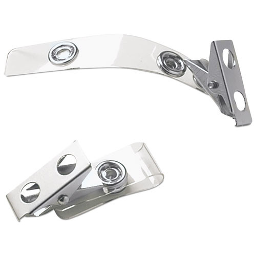 Button ID Badge Strap Clips, Pack of 25