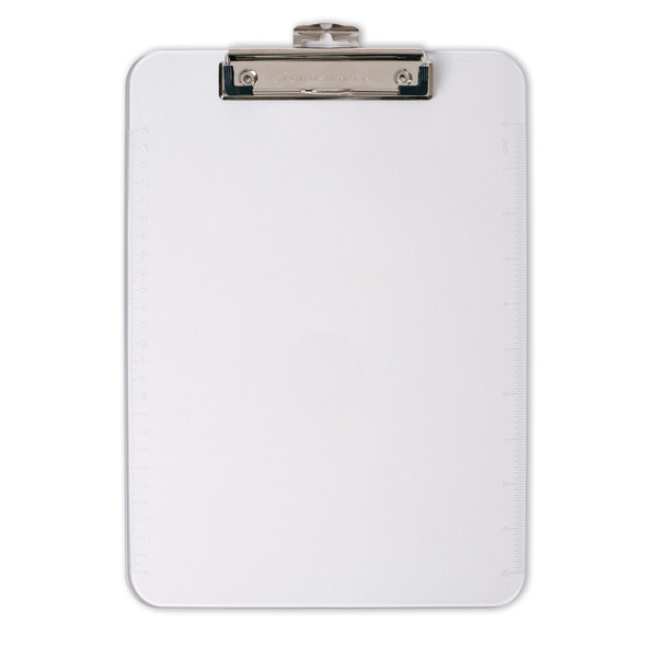 Plastic Clipboard, Clear, 1 Count