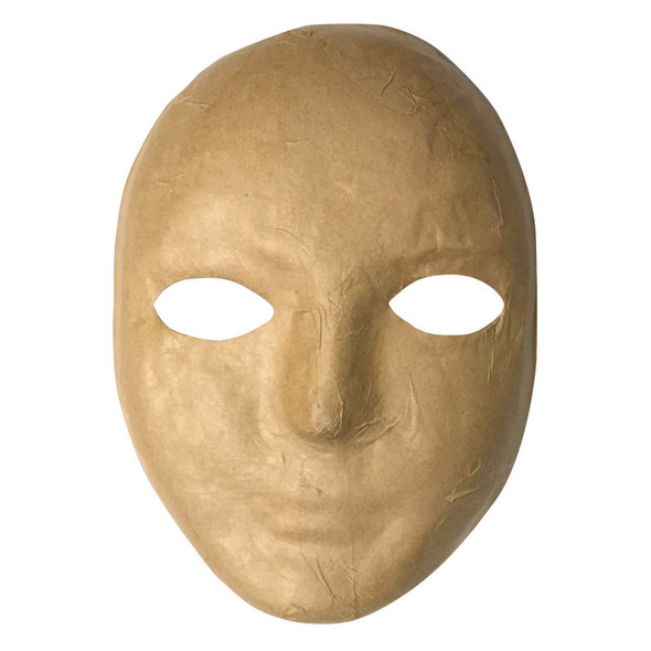 Papier Mache Mask, 8" x 5-1/4", 1 Piece