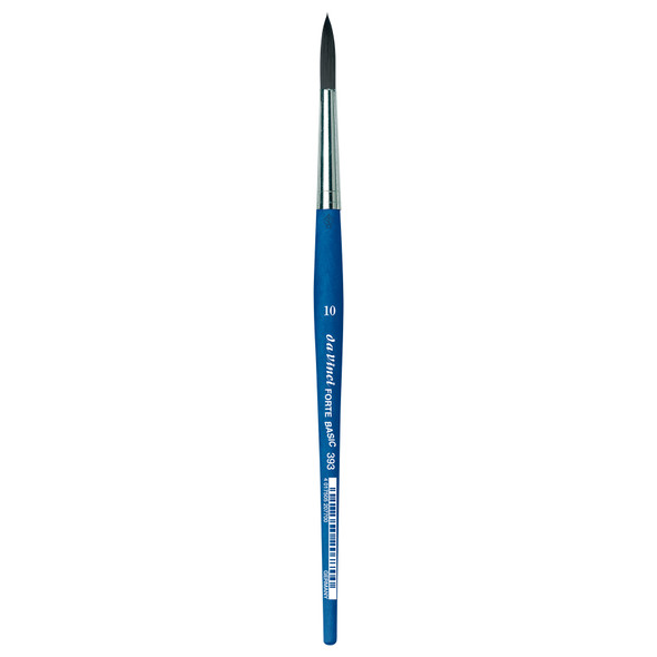 FORTE BASIC Student Brush, Synthetic, Acrylic, Round, Series 393, Size 10
