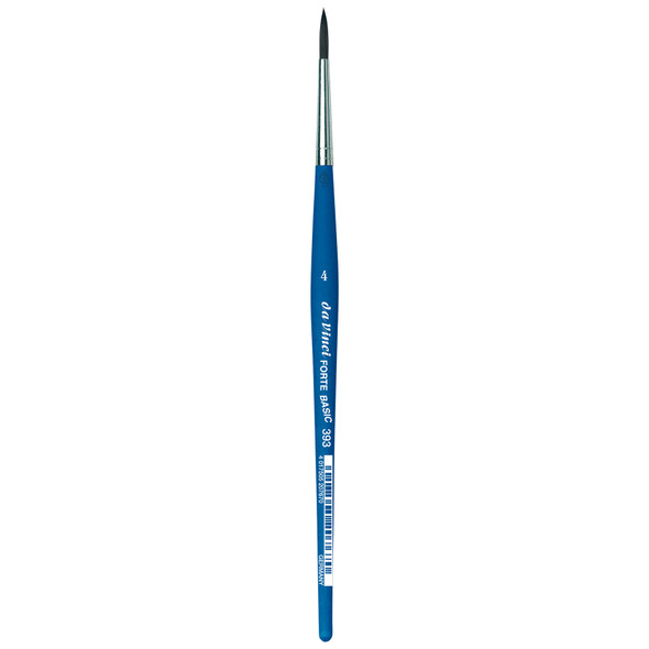 FORTE BASIC Student Brush, Synthetic, Acrylic, Round, Series 393, Size 4