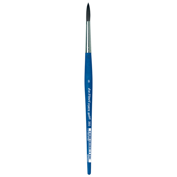 FORTE BASIC Student Brush, Synthetic, Acrylic, Round, Series 393, Size 8