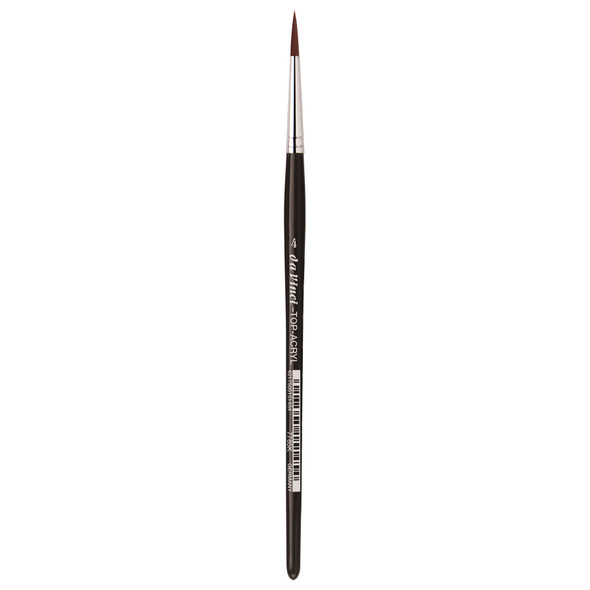 TOP-ACRYL Red-Brown Brush, Synthetic, Acrylic & Oil, Round, Series 7785K, Size 4