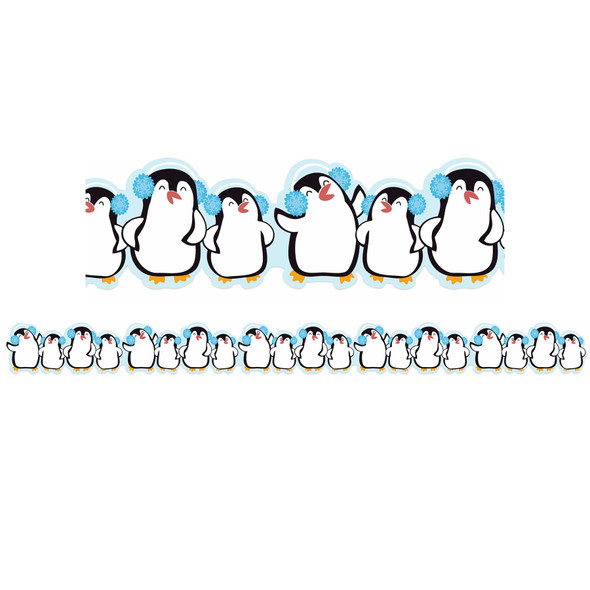 Winter Penguins Extra Wide Deco Trim®, 37 Feet Per Pack, 6 Packs Winter Penguins Extra Wide Deco Trim®, 37 Feet Per Pack, 6 Packs