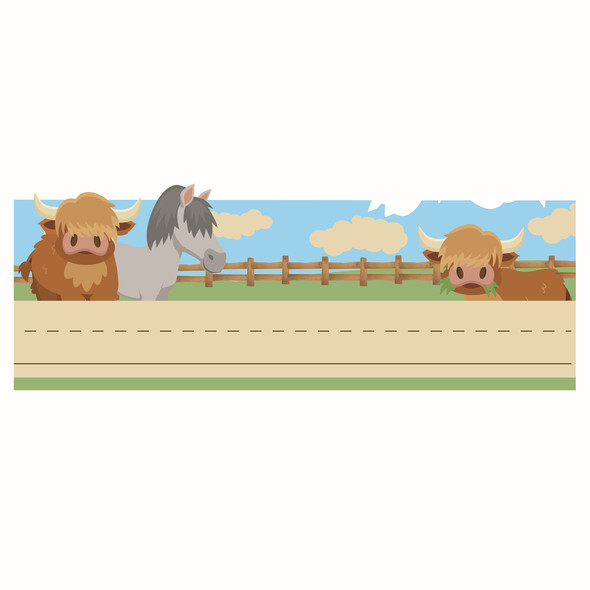 Wild Wild Classroom Tented Name Plate, 9-5/8" x 6-1/2", Pack of 36