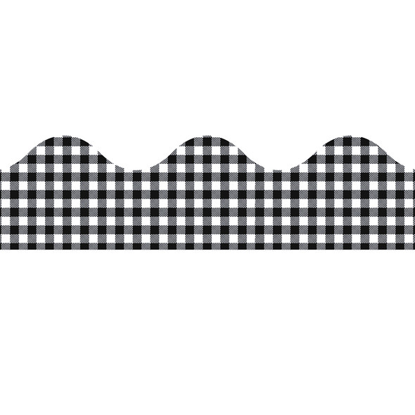 Gingham Extra Wide Deco Trim, 37 Feet