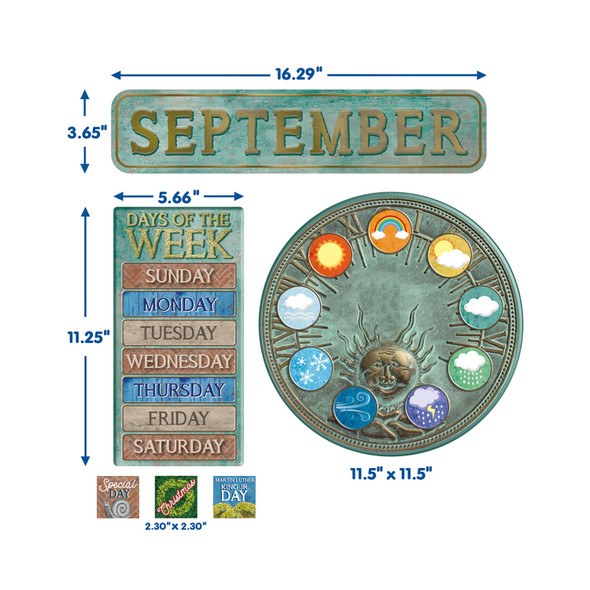 Curiosity Garden Calendar Bulletin Board Set Curiosity Garden Calendar Bulletin Board Set
