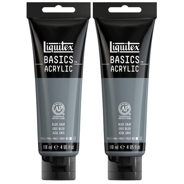 (2 Ea) 118ml Tube Blue Gray