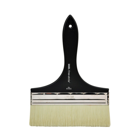 Free-Style Large Scale Broad Flat/Varnish Short Handle Brush, 8"