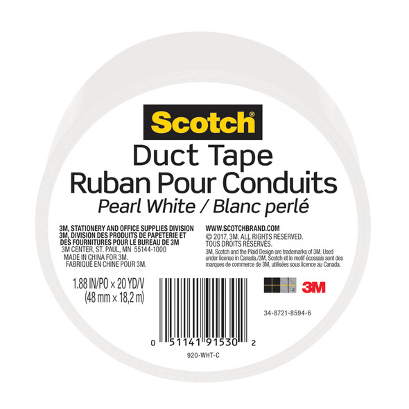 White Duct Tape 1.88in X 20yd