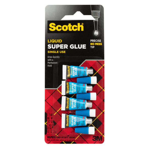Super Glue Liquid Single Use 4ct