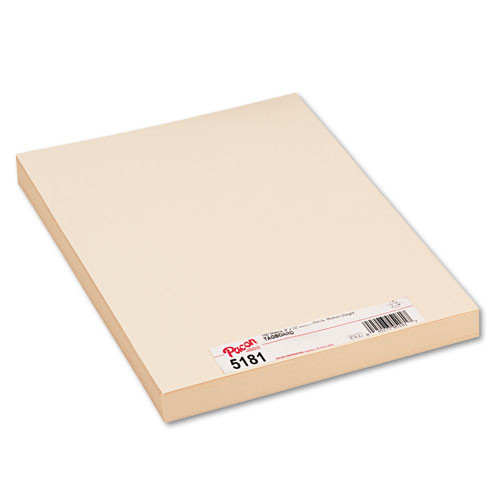 Medium Weight Tagboard, Manila, 9" x 12", 100 Sheets
